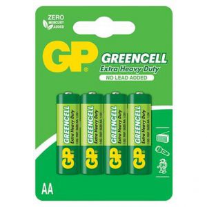gp carbon zinc greencell aa