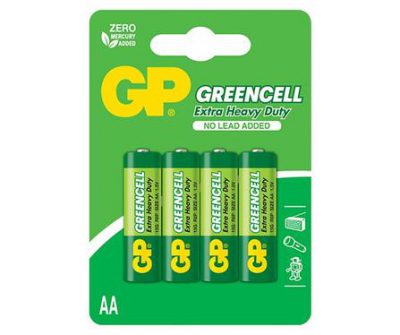 gp carbon zinc greencell aa