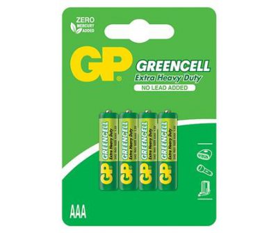 gp carbon zinc greencell aaa