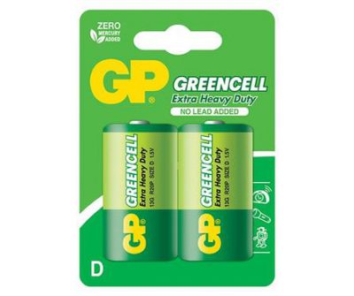 gp carbon zinc greencell size d