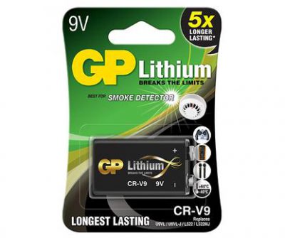 gp lithium battery 9v pack