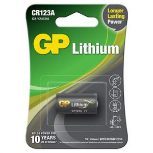 gp lithium battery cr123a pack