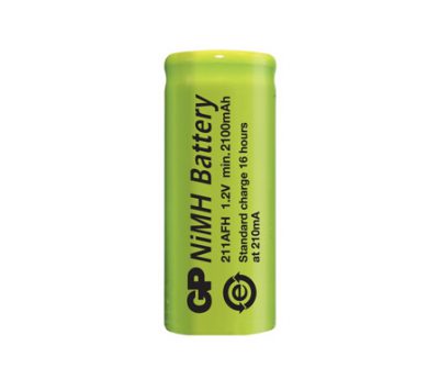 gp rechargeable flat top battery 211afh