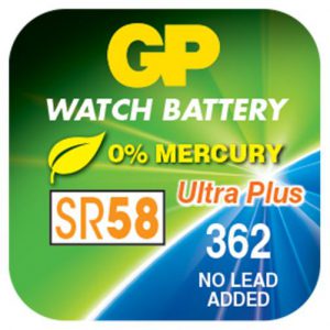 gp silver oxide watch battery 362