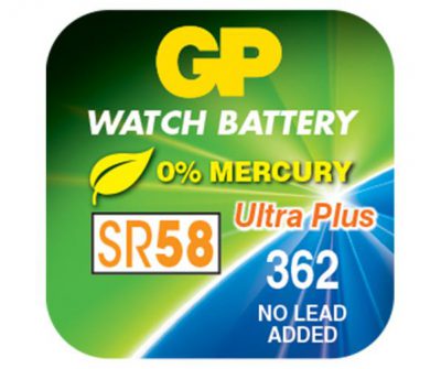 gp silver oxide watch battery 362