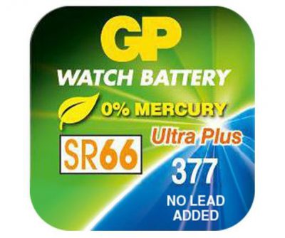 gp silver oxide watch battery 377
